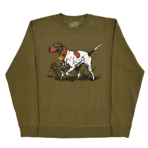 303 Boards - 303 Oval Bird Dog Crewneck Sweatshirt (Green)